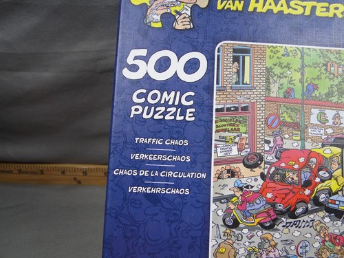 Jan van Haasteren Traffic Chaos Comic Puzzle 500 Piece Complete Jumbo - Picture 2 of 4
