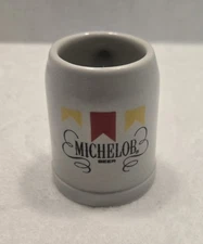 Michelob Beer Mug Stein Shot Glass Ceramic