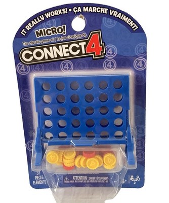 Hasbro Connect 4 Micro Travel Game Classic Strategy Family Fun Portable Toy NEW