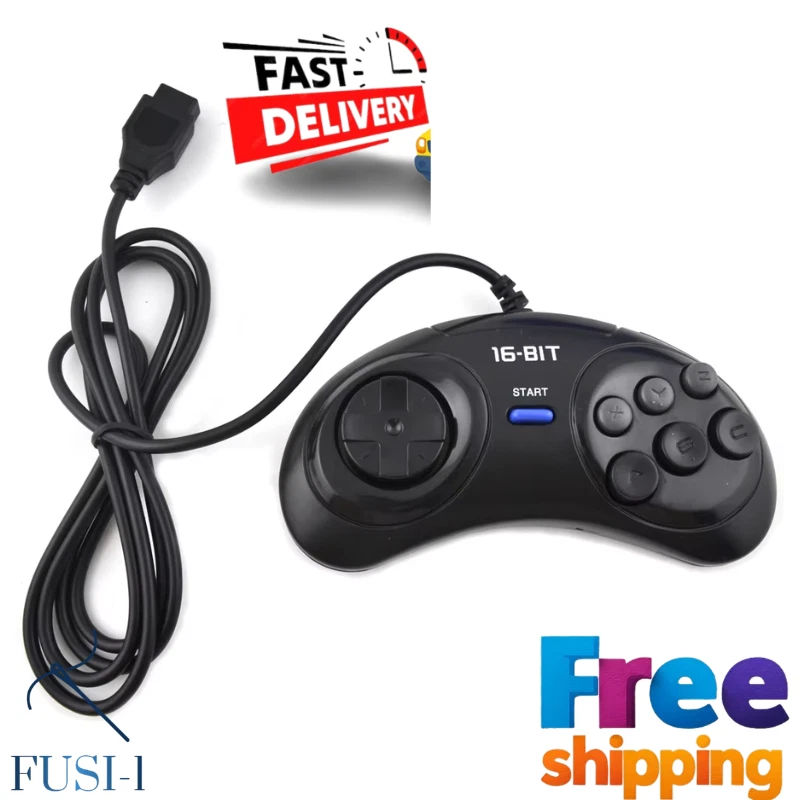Manette Straße Game Manette 6 boutons - USB type Sega Megadrive Genesis pour PC