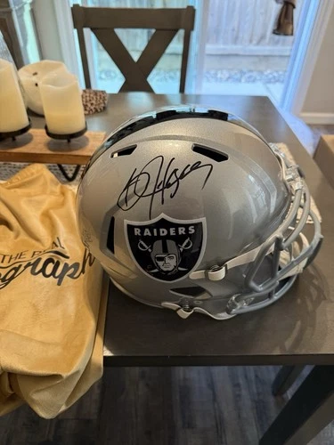 Bo Jackson Raiders Signed Football Helmet Beckett Authenticated