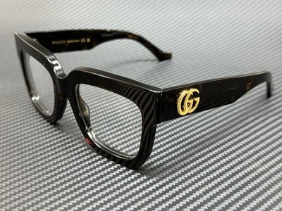 GUCCI GG1549O 002 Brown Havana Women's Medium 52 mm Eyeglasses