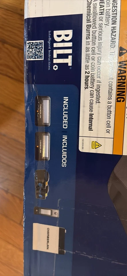 CHAMBERLAIN 1/2HP Smart Quiet Belt Drive Garage Door Opener W/Battery B2211T OBO - Image 4 of 4