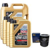 MotoröL Set 10W-40 Liqui Moly 8 Liter + ÖLfilter FüR Toyota Land Cruiser Prado