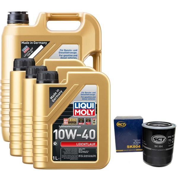MotoröL Set 10W-40 Liqui Moly 8 Liter + ÖLfilter FüR Toyota Land Cruiser Prado-image