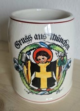 Bierkrug M&uuml;nchen M&uuml;nchner Kindl handgemalt 0,5l gratis Versand D