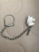 Super Unique TERRIER Head Keychain - Porcelain
