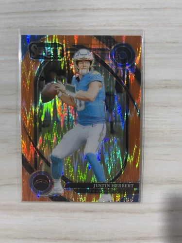 2024 Panini Select - Club Level Justin Herbert #232 Orange Shock Prizm /399