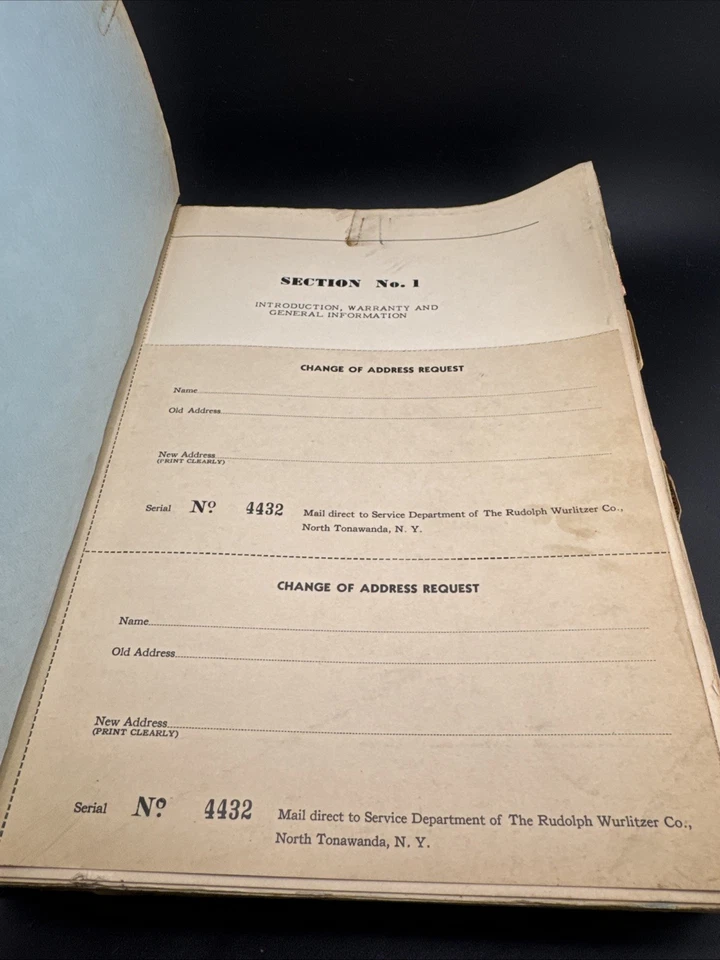 Wurlitzer Jukebox Service Manual Vol. 1  - Image 3 of 4