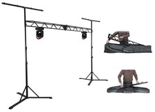  2 Chauvet DJ Intimidator Beam 360X DMX LED Moving Head Lights Truss Stand