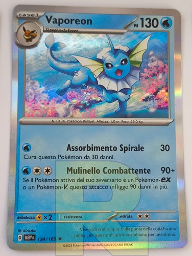Pokémon TCG - Vaporeon 134/165 - Scarlet & Violet 151