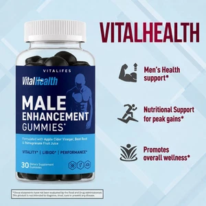 (1 Boîte) VitalHealth Gummys Male Health Support Vitamine Vital Health 30 Gummies
