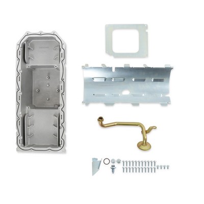 Holley 302-61BK Gen III Hemi Engine Swap Oil Pan - Mid Sump - Black