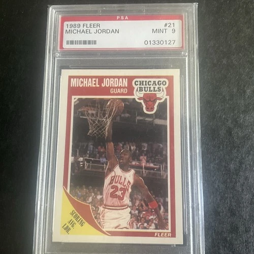 1989 Fleer Michael Jordan Basketball Card #21 PSA 9 (MINT)