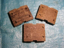 WW II WW2 Original brake pads of the YAK fighter. Aviation relics