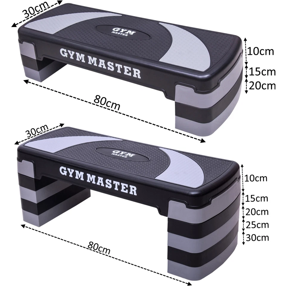 Adjustable Stepper Step Aerobics Platform Board Cardio Fitness Home Exercise - Image 3 of 4