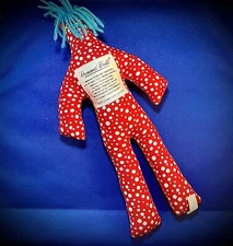 Dammit Doll 12” Plush Stress Reliever Red Print with Blue Hair (Original)