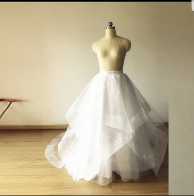 UK rosa/weiß/elfenbein mehrere Farben Rüschen Stil Hochzeit Rock Abschlussball Größe 6-20