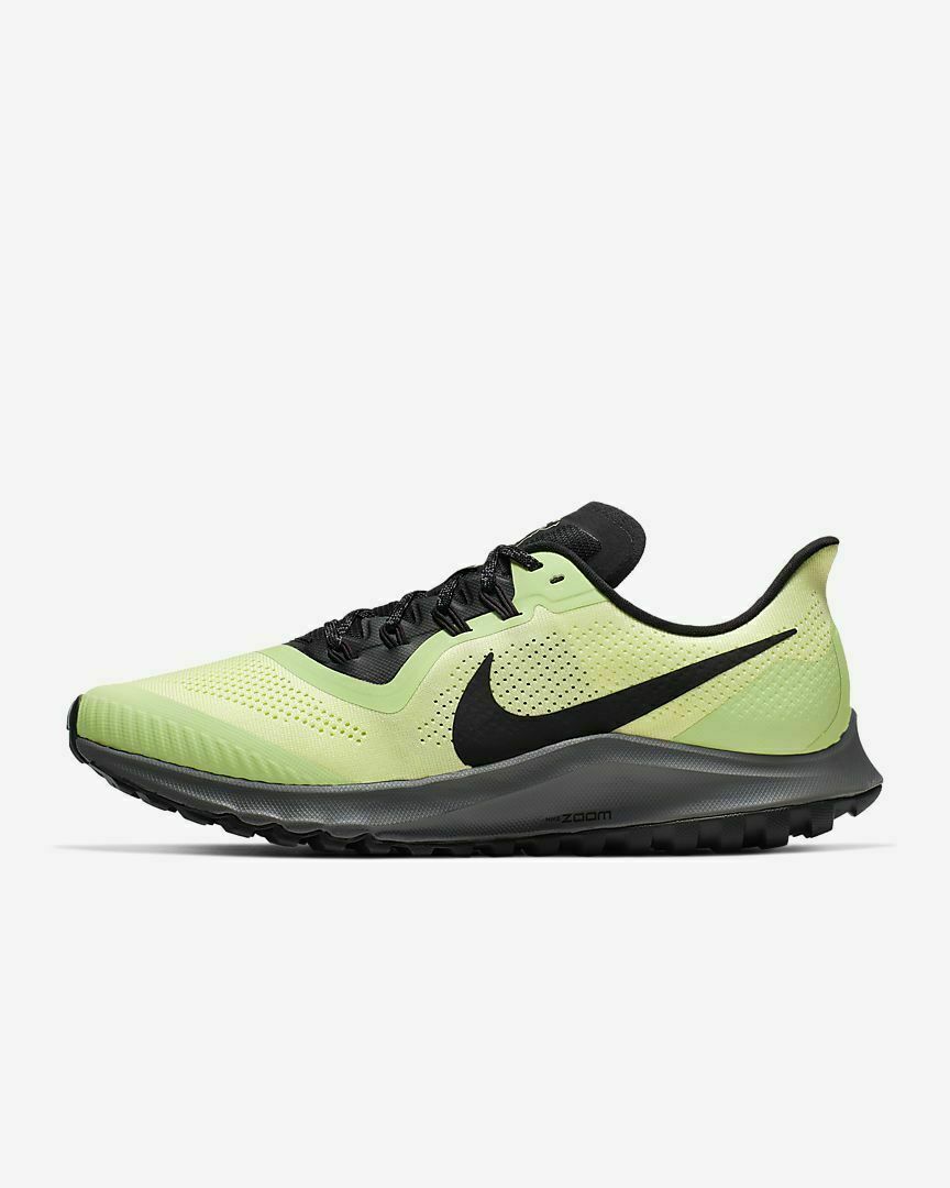 nike women's air zoom pegasus 36 running shoes black yellow green