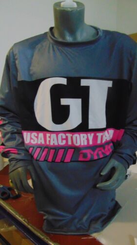 GT OLDSCHOOL BMX FAHRRAD TRIKOT CLASSIC JERSEY RENNRAD SHIRT BMX L 80ER GRAU