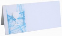 10 X Platzkarten Namenskarten Tischkarten Kommunion Konfirmation PK018 (TüRkis)