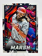 BRANDON MARSH 2022 TOPPS FIRE BASE ROOKIE LOS ANGELES ANGELS #56 JC