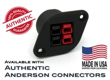 Quad 2x2 Panel Mount Adapter for Anderson Powerpole PP15/30/45, carbon composite