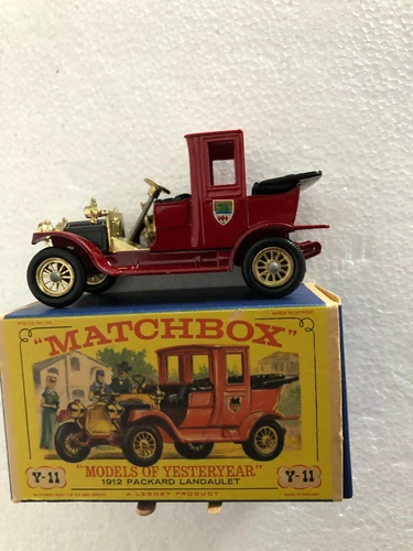 Lesney Matchbox 1912 Packard Landaulet Models Yesteryear No 11 Die Cast Vehicle