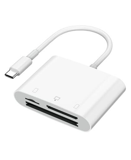 SD Card Reader USB C for iPhone 15/Android B-three slot (USB-C)
