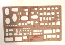 Template American Standard Pickett Lavatory Planning 1170I 1987 Vintage Drafting