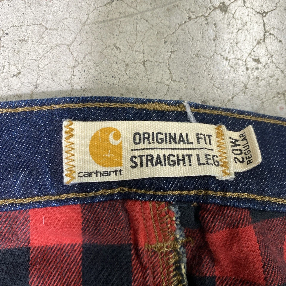 Carhartt Women's 20W Flannel Lined Jeans 102729 Work Pants Winter - Image 3 of 4