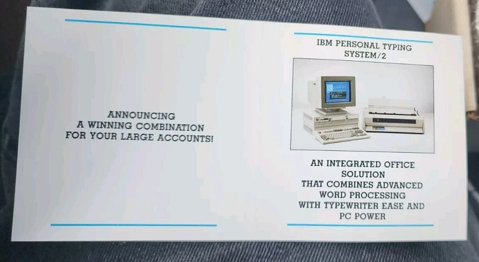 Vintage IBM PTS 2 Typing Systems Computer PC White Coffee Mug Ship Ceramic Rare - Image 4 of 4