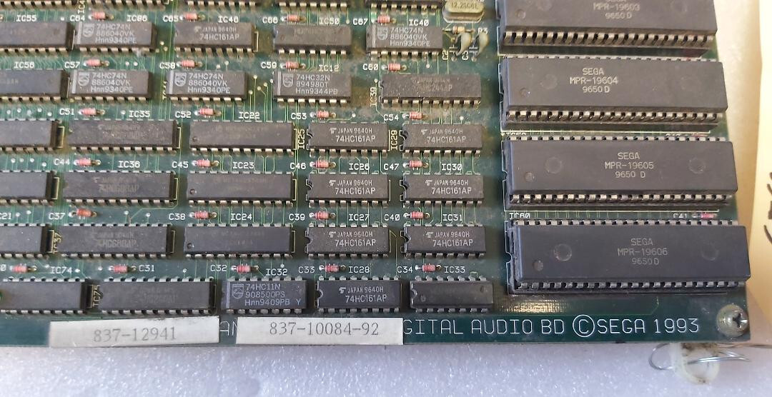 SEGA Super GT Deluxe Arcade Game PCB DIGITAL SOUND Board