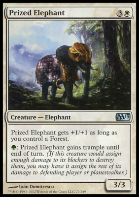 Magic the Gathering MTG Prized Elephant (27) Magic 2013 NM