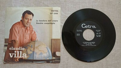 3014 45 GIRI CLAUDIO VILLA - LA FLAGIERA DELL'AMORE 1965 SP 1266 ITALY VG++/VG