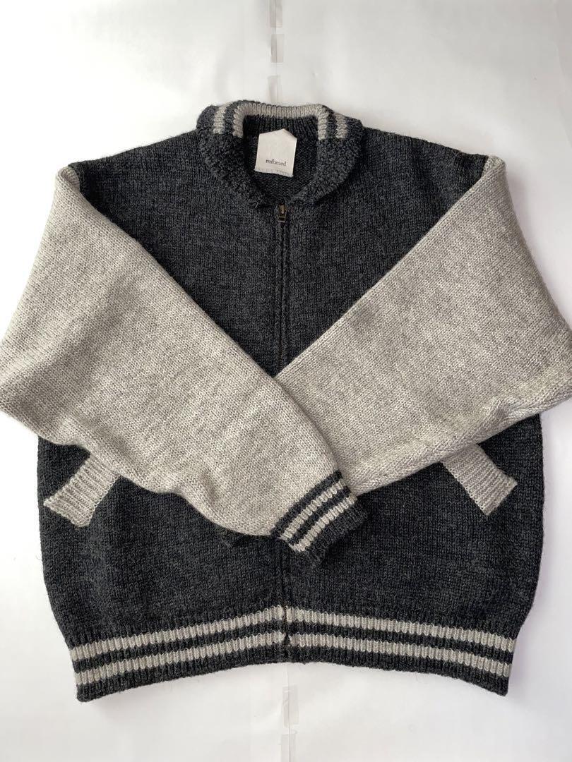 ジャケット・アウター refomed STADIUM KAUCHIN KNIT refomed [ STADIUM KAUCHIN KNIT ] NAVY×BROWN | ロイド・エフ