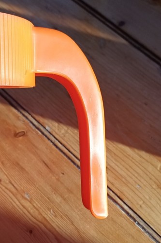 TANG Glass Jug Pitcher Orange Hard Plastic Lid / Handle 1 litre 1000ml 70s 80s - Picture 8 of 22