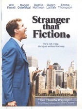 No Disc No Case ORIGINAL COVER ART Stranger Than Fiction  2007 DVD Cover 