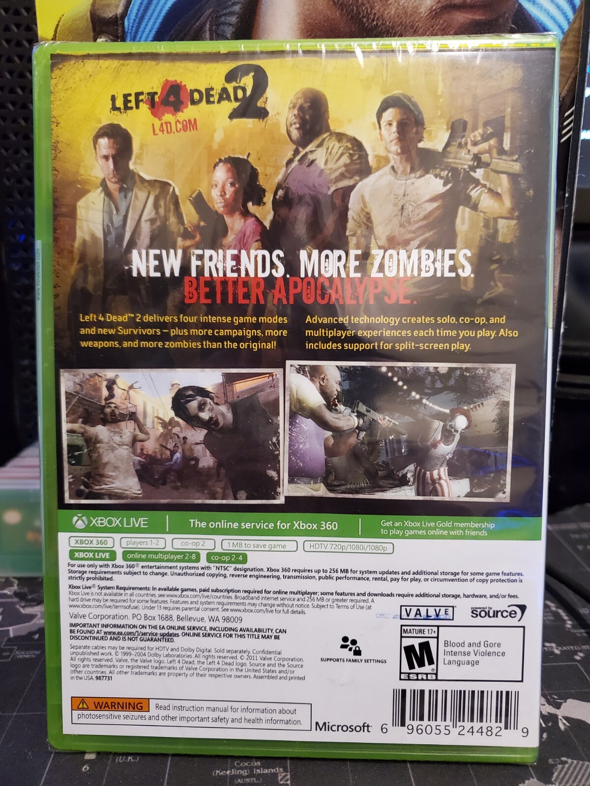 Left 4 Dead 2 Xbox 360 Xbox One Zombies Survival - Brand New - Free  Shipping!