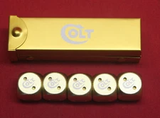 Colt Firearms 5 Gold Dice in Case