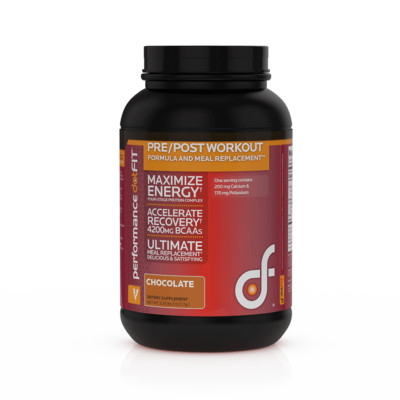 DotFit Pre & Post Workout Formula Chocolate Flavor Versatile Protein 1321g NEW