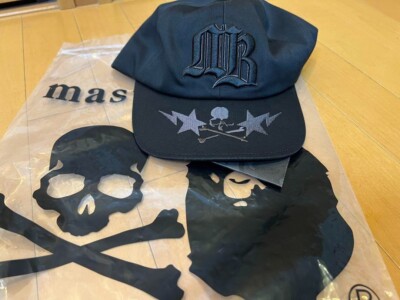 A BATHING APE BAPE mastermind MB LOGO CAP crossbones black Mens