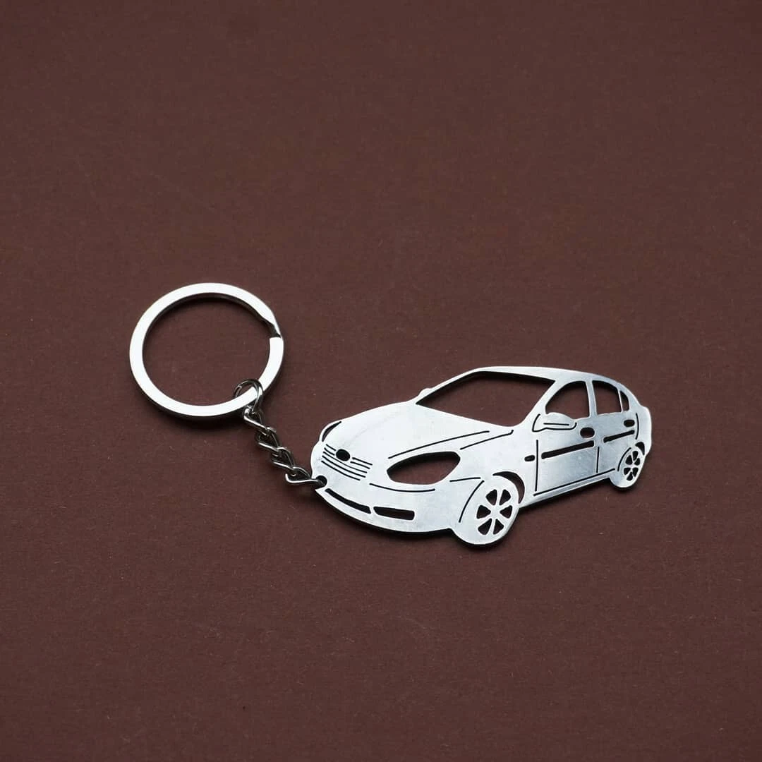 Fits for Hyunday Accent Keychain Metal Key Ring Accessory Gift Car