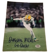 JEREMIAH MCLELLAN SIGNED 8X10 PHOTO OREGON DUCKS PSA/DNA AUTHENTICATED #AP79083
