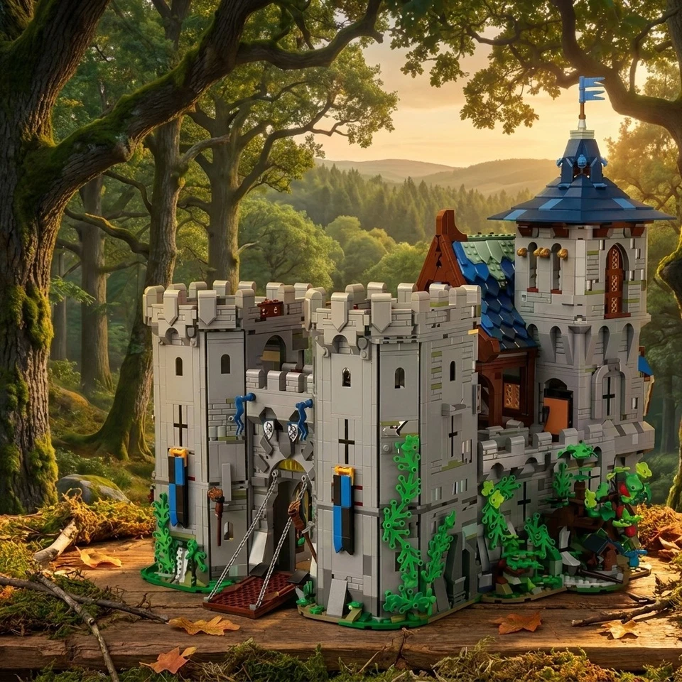 Burg Schloss Bausteine Moc Technic 10305 31168 11377 21063 21348 10316 10333 Set - Bild 2 von 4