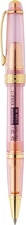 CROSS TRANSLUCENT PINK  RESIN w/GOLD-TONE BAILEY LIGHT BALLPOINT PEN #AT0742-20