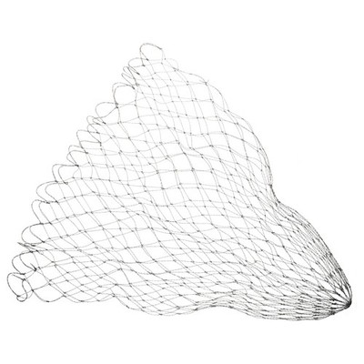 Fishing Net Replacement Dia.17.7'' PE Replacement Mesh Landing Fish Nets Gray