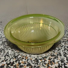 Federal Depression Ware 7”Amberware Bowl With Rolled Edge