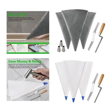 Tile Grout Bag Portable Tiling Filling Tuck Pointer for Bricks Masonry Stone