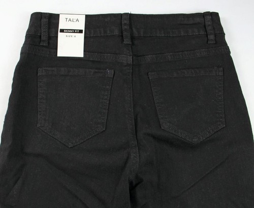 TALA Womens Jeans 6 28x26.5 Skinny Stretch Zip Fly Casual Denim Black Wash $78 - Picture 4 of 5